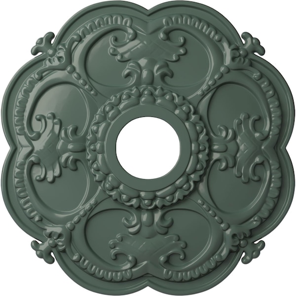 Ekena Millwork Rotherham Ceiling Medallion (Fits Canopies up to 3 1/2"), 18"OD x 3 1/2"ID x 1 1/2"P, Cloud Burst CM17ROCBF - main